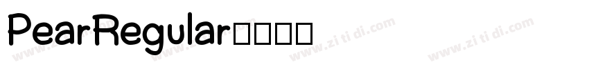 Pear Regular字体转换